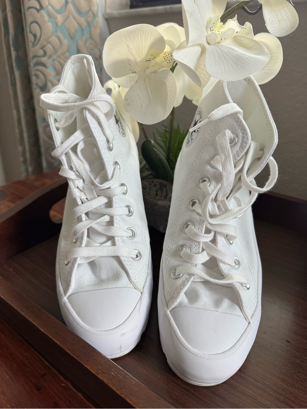 Converse White High-Top Canvas Sneakers - Women